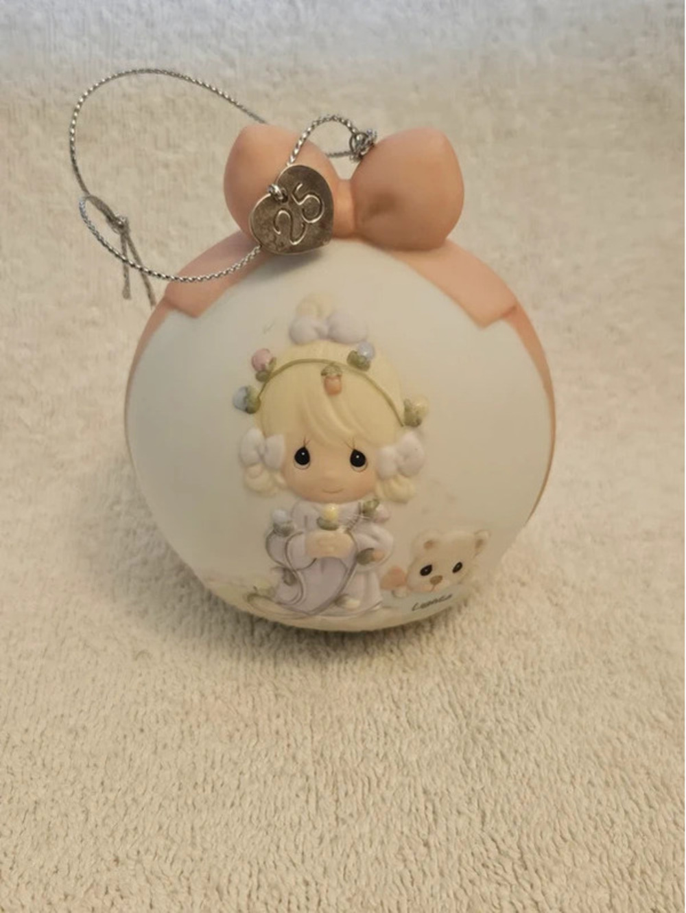 Vintage 2003 Precious Moments Avon Christmas Ornament 114982 25th Anniversary